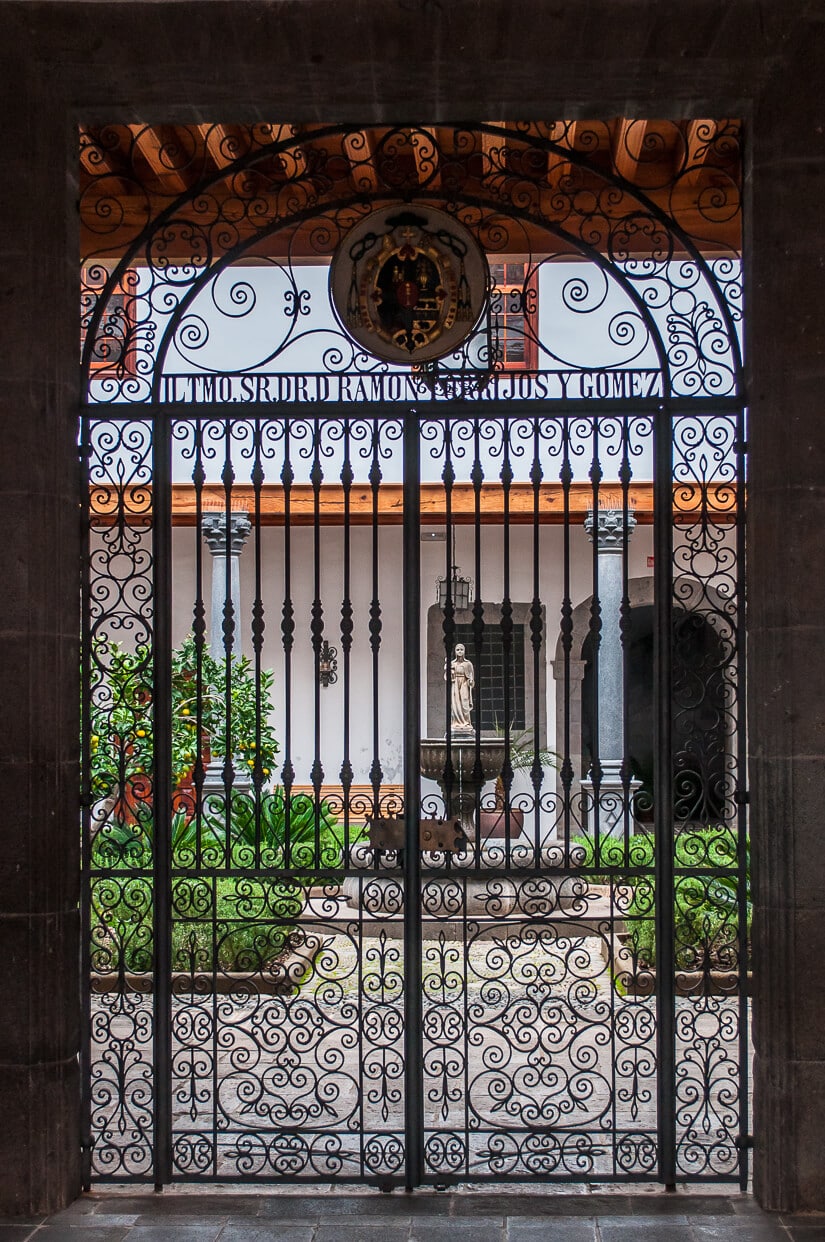 Gate at Casa Salazar, in La Laguna, Tenerife