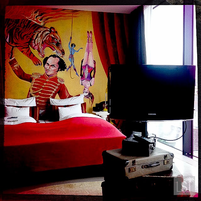 Step into the circus ring - our suite at Vienna's 25 Hours Hotel