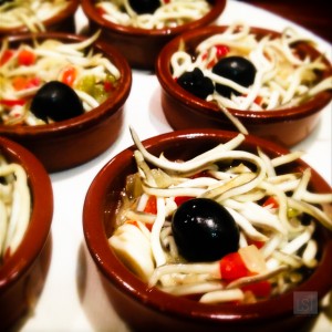 Tapas dishes in modern Girona