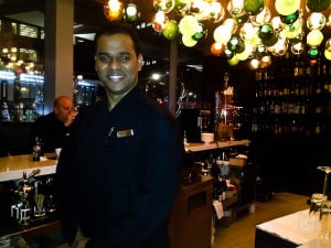 Valentine, barman at the Shangri-La Toronto