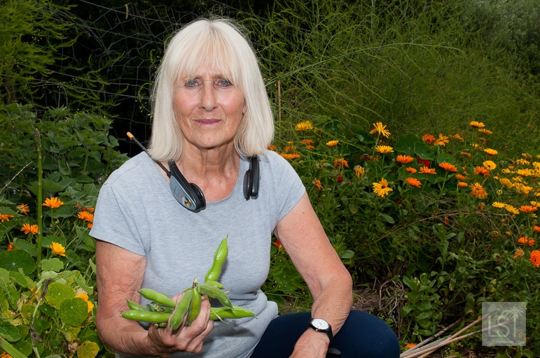 Wendy Mitchell enjoys growing ingredients for Montalto's restaurant in her garden there