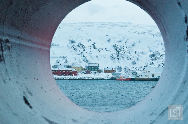 First view of the port of Kjøllefjord