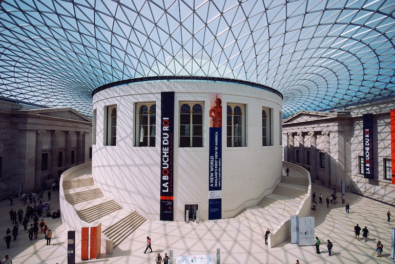 British Museum is one of the most exciting places to go in London for culture vultures