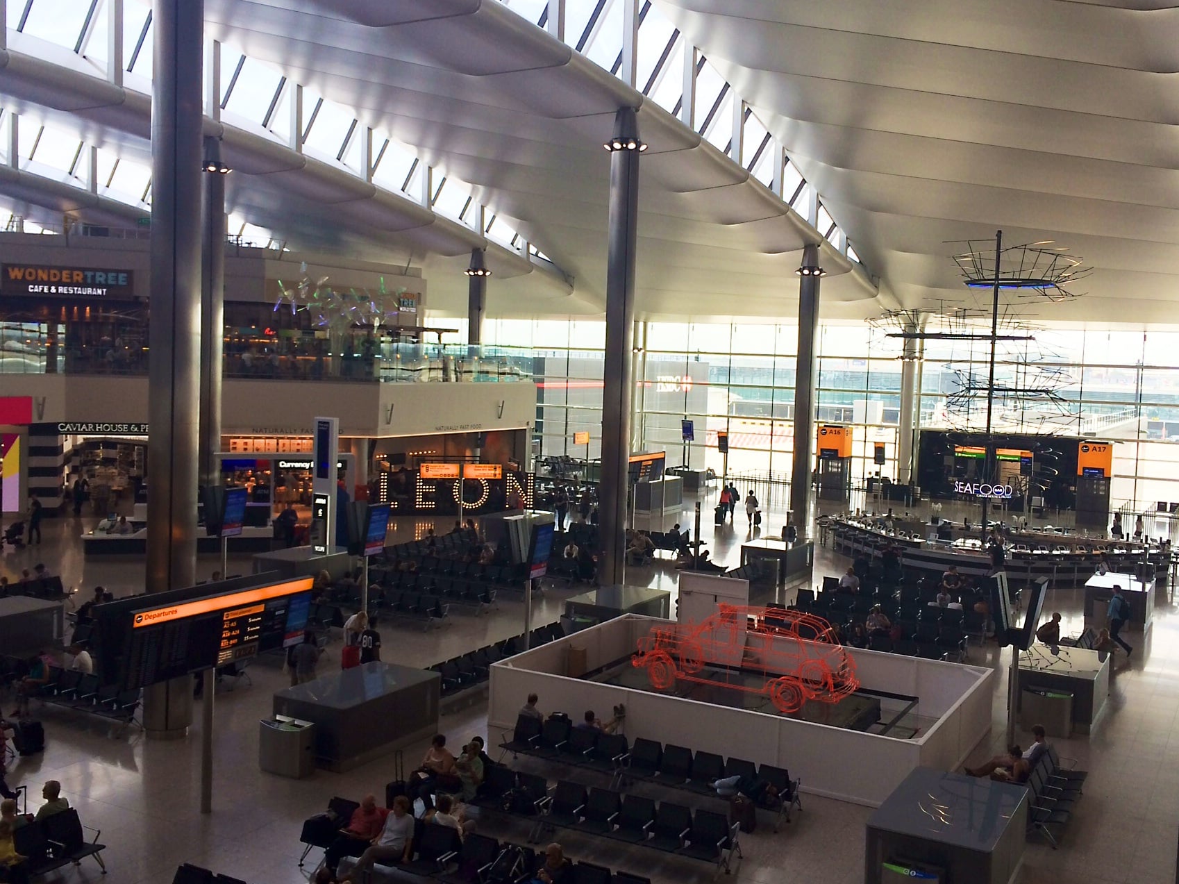 Departures at Heathrow Terminal 2
