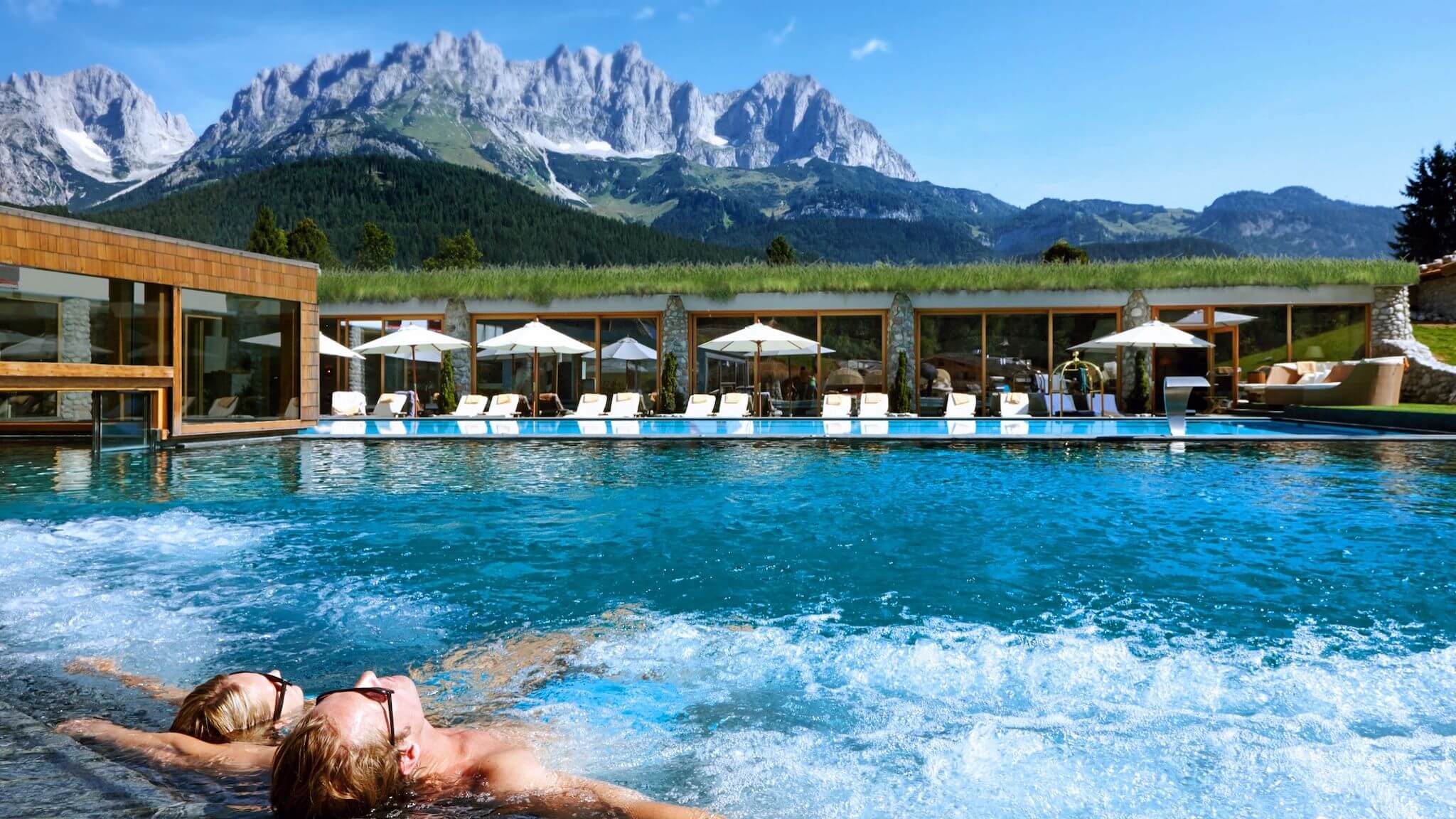 Pool at Bio-Hotel Stanglwirt in Tirol Austria