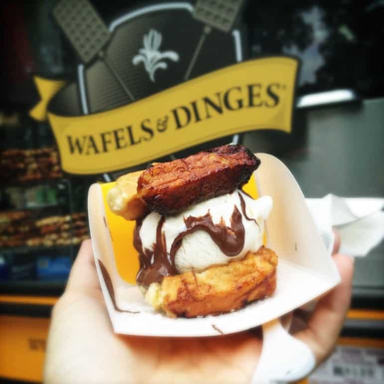 Wafels and Dinges food truck is one of the most popular places to go in New York for street food