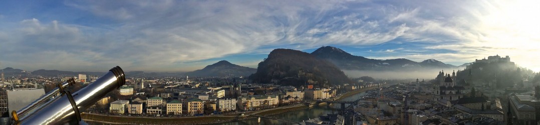 Best places to go in the world in 2015 - view of Salzburg from Monschburg