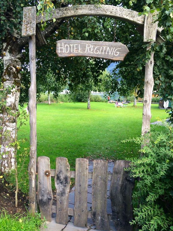 Lakeside garden and bathing at Hotel Regitnig