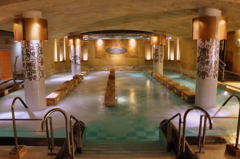 Main Thalassotherapy pool at La Perla Spa in European Capital of Culture San Sebastián