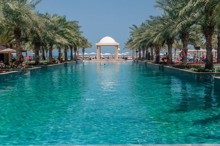 Swimming pool at the Hilton Ras Al Khaimah Resort & Spa