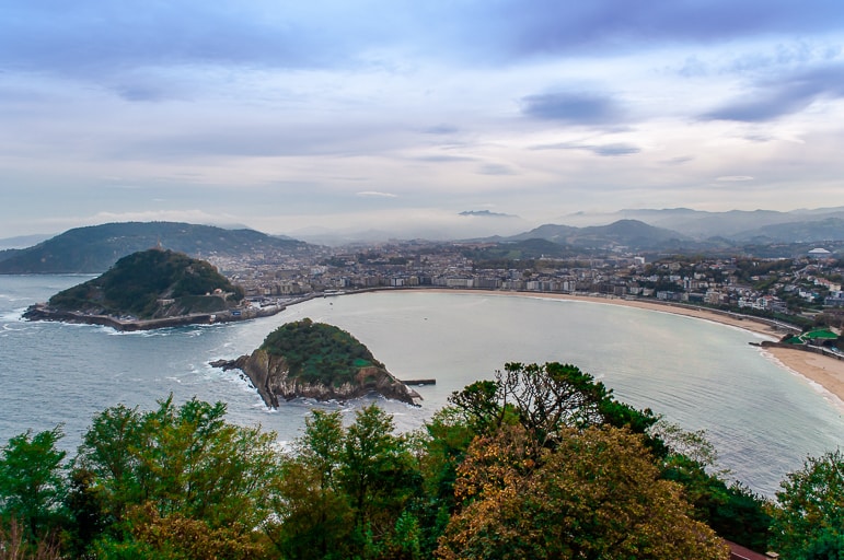 The view of San Sebastian - European Capital of Culture - from M