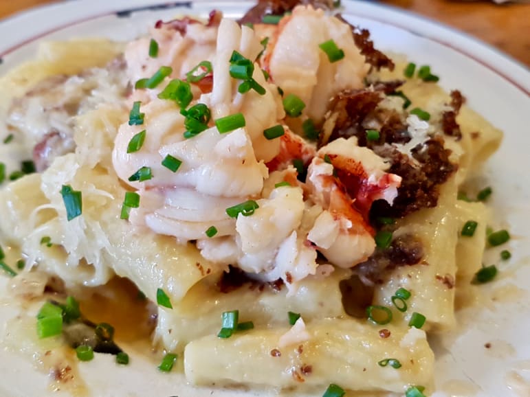 Lobster mac 'n' cheese at Canteen in Provincetown, Cape Cod
