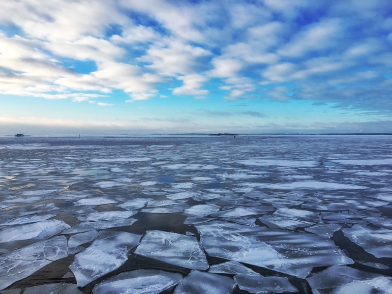 Breaking the ice on the Helsinki Tallinn ferry