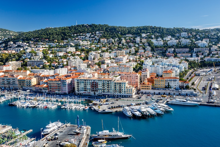 Best French cities - aerial view of Nice