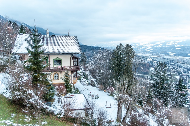 Winter scene on Nordkette mountain Innsbruck, Austria