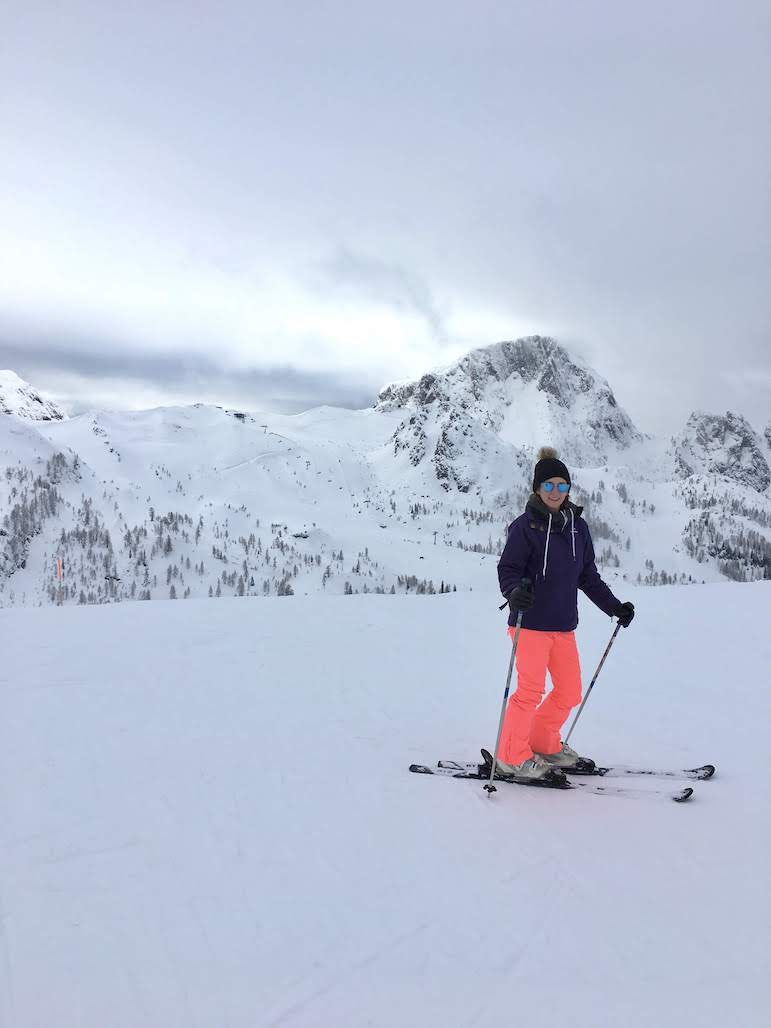 Shelley on the slopes skiing in Nassfeld