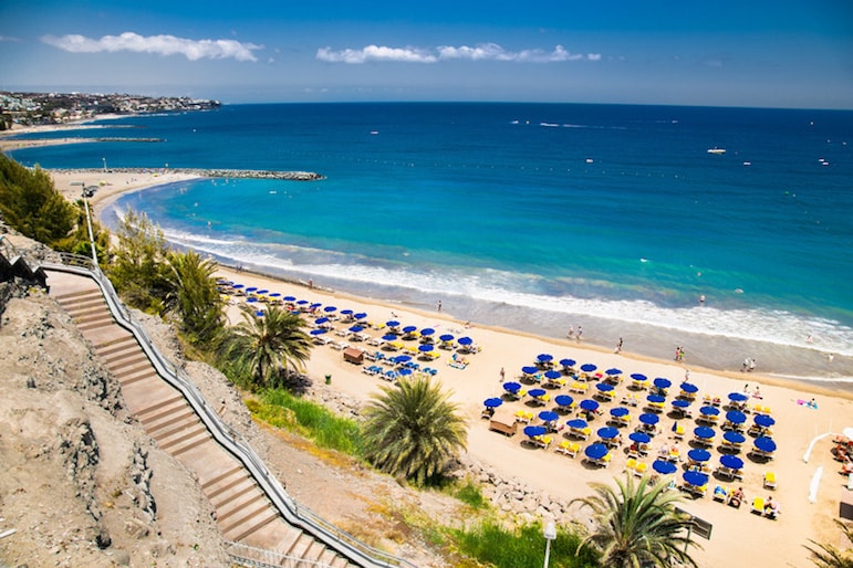 With the glorious year-round warm weather, head to one of best beaches in Gran Canaria’s and soak up the sun