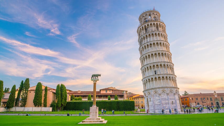 The Leaning Tower of Pisa remains one of Italy’s most quirky attractions