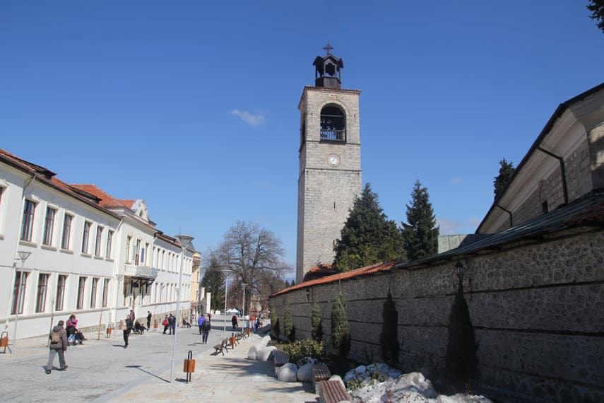 Bansko’s Holy Trinity Church’s interior features walls covered in beautiful colourful frescos