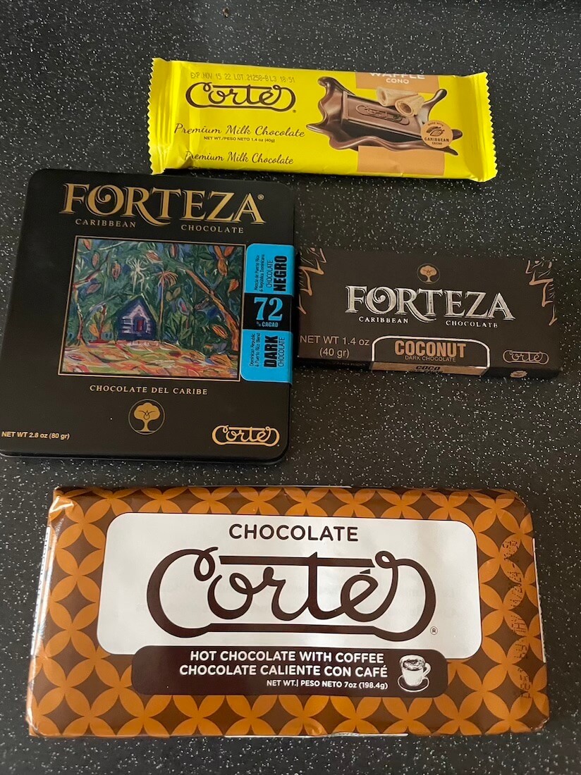 Small selection of Chocobar Cortes delicious chocolates