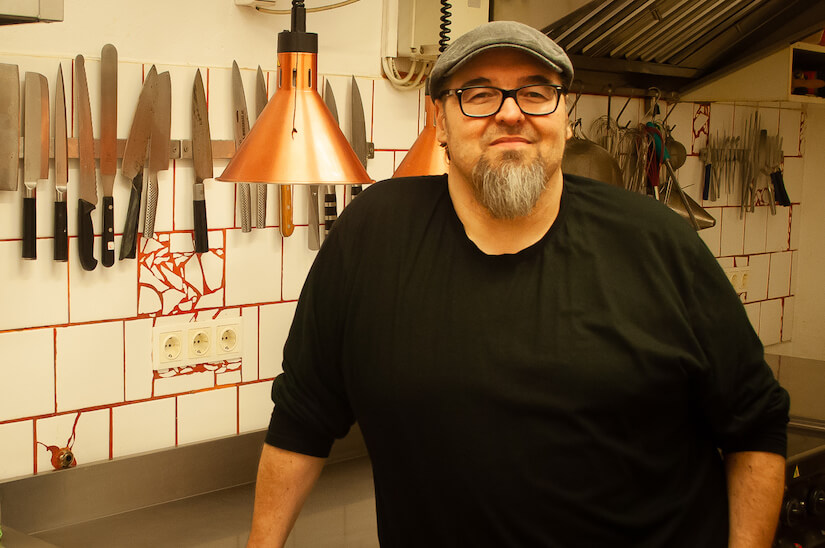 Owner Michael Wankerl his creative cooking blends with wider sustainability goals