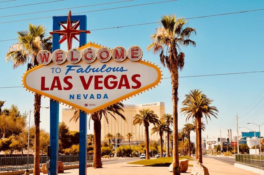 The world famous city of Las Vegas