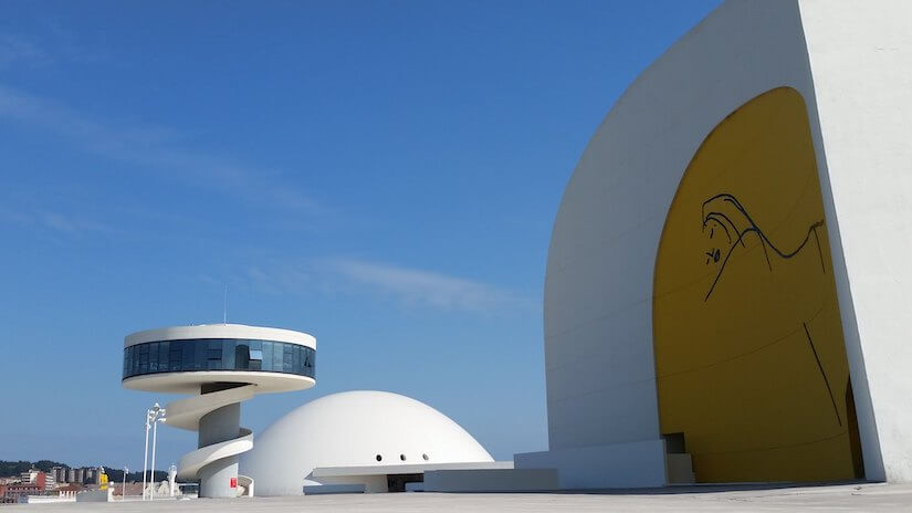 Oscar Niemeyer International Cultural Centre, in Aviles, Asturias