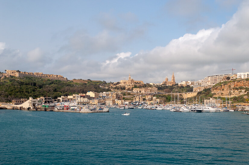 View of Gozo from the sea
